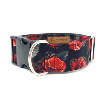 Collar Click Algodón -  DOGS AND ROSES