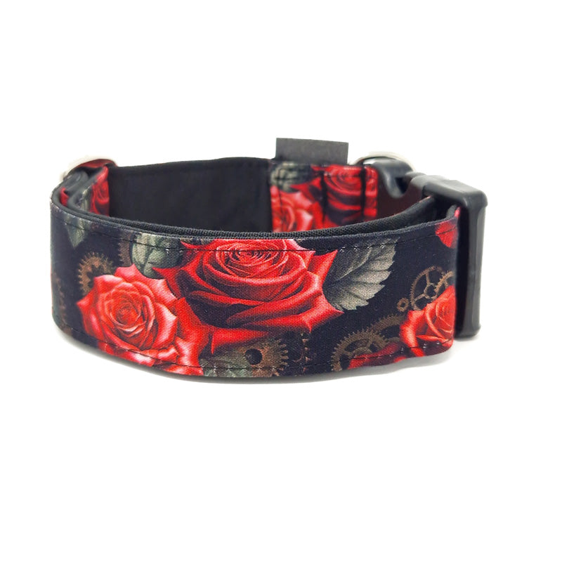 Collar Click Algodón -  DOGS AND ROSES